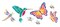 Delta Stencil Magic Decorative Stencils-Butterflies & More 5.25"X13"